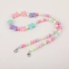 Cross-border new color acrylic bead children's necklace and mask chain manufacturer's supply can be customized for girls' pendant chains details Picture